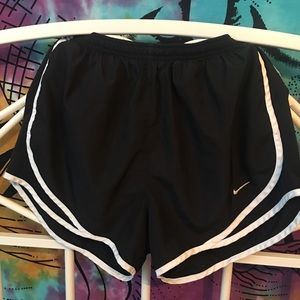 black and white Nike shorts in a size medium